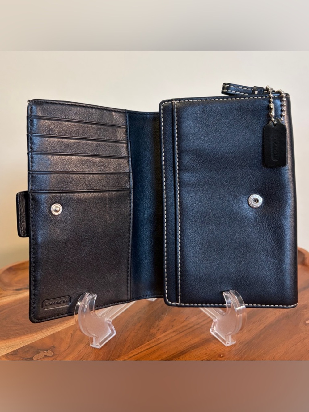Coach Soho Buckle Bifold Wallet Black NWOT - Picture 7 of 17